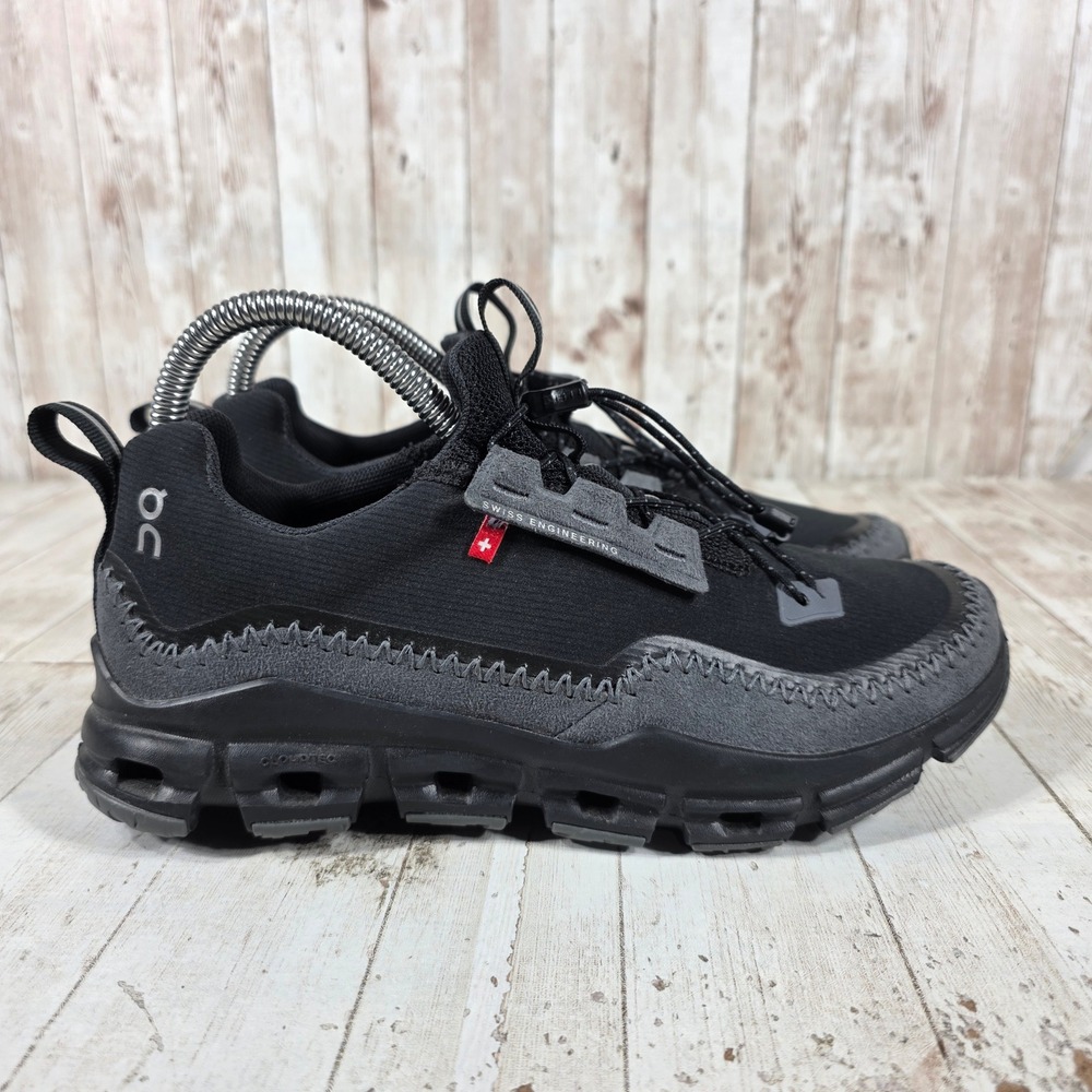 On Cloudaway Black Rock Women 7 Running Shoes 49.99129 Sneakers Toggle Lace